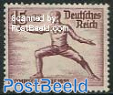 Germany, Empire 1936 15+10pf, Stamp Out Of Set, Unused (hinged), Sport - Olympic Games - Sport (other And Mixed) - Neufs