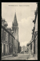 CPA Tinchebray, L`Eglise Et La Grande Rue  - Sonstige & Ohne Zuordnung