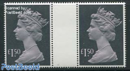 Great Britain 1986 Definitive 1.50, Gutterpair, Mint NH - Ongebruikt