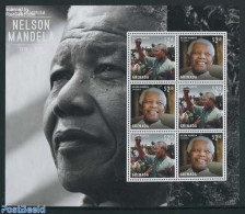 Grenada 2013 Nelson Mandela 3x2v M/s, Mint NH, History - Nobel Prize Winners - Prix Nobel