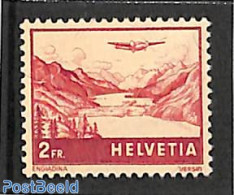 Switzerland 1941 2Fr, Stamp Out Of Set, Mint NH, Transport - Aircraft & Aviation - Neufs