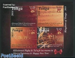 Tonga 2014 Christmas S/s, Mint NH, Performance Art - Religion - Music - Christmas - Musique
