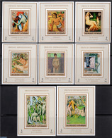 Ajman 1971 Impressionism 8 S/s, Mint NH, Art - Modern Art (1850-present) - Nude Paintings - Paintings - Paul Gauguin - Ajman