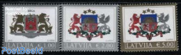 Latvia 2015 Coats Of Arms, Latvia & Riga 3v, Mint NH, History - Coat Of Arms - Sonstige & Ohne Zuordnung