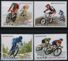 Korea, North 2015 Cycling Sports 4v, Mint NH, Sport - Cycling - Sport (other And Mixed) - Cycling