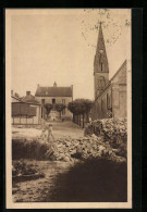 CPA Chambois, L`Eglise Et Le Monument Aux Morts  - Autres & Non Classés