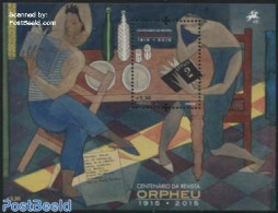 Portugal 2015 Orpheu Journal S/s, Mint NH, History - Newspapers & Journalism - Art - Modern Art (1850-present) - Paint.. - Unused Stamps