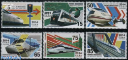 Cuba 2014 Modern Trains 6v, Mint NH, Transport - Railways - Ongebruikt