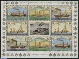 Sao Tome/Principe 1984 Ships 2x4v M/s, Mint NH, Transport - Ships And Boats - Ships