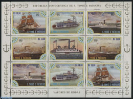Sao Tome/Principe 1984 Ships 2x4v M/s, Mint NH, Transport - Ships And Boats - Ships
