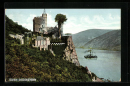 AK Rheinstein, Burg Rheinstein Mit Rhein  - Sonstige & Ohne Zuordnung