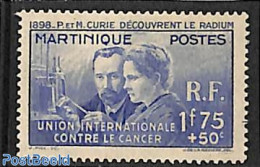 Martinique 1938 Discovery Of Radium 1v, Unused (hinged), Health - History - Science - Health - Nobel Prize Winners - A.. - Prix Nobel