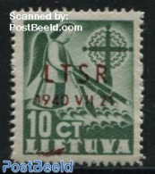 Lithuania 1940 10c, Stamp Out Of Set, Mint NH, Religion - Angels - Christendom