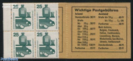 Germany, Federal Republic 1971 Safety 4x25pf Booklet, Mint NH, Stamp Booklets - Ungebraucht