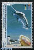 Cuba 2014 Diplomatic Relations With Bahamas 1v, Mint NH, History - Nature - Flags - Birds - Fish - Shells & Crustaceans - Neufs