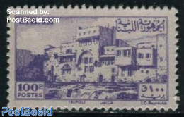 Lebanon 1947 100P, Stamp Out Of Set, Mint NH - Libanon