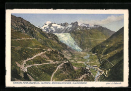 AK Grimsel-Furkastrasse, Gletsch, Rhonegletscher, Galenstock  - Other & Unclassified