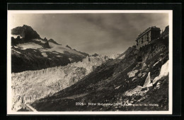 AK Glacier Du Rhône Et Hotel Belvédère  - Sonstige & Ohne Zuordnung