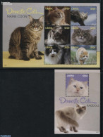 Liberia 2014 Domestic Cats 2 S/s, Mint NH, Nature - Cats - Sonstige & Ohne Zuordnung