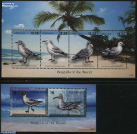 Grenada 2014 Seagulls 2 S/s, Mint NH, Nature - Birds - Other & Unclassified