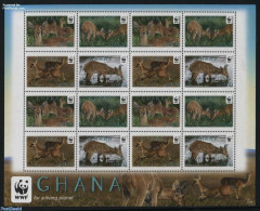 Ghana 2012 WWF, Bohor Reedbuck M/s With 4 Sets, Mint NH, Nature - Animals (others & Mixed) - World Wildlife Fund (WWF) - Sonstige & Ohne Zuordnung