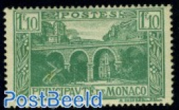 Monaco 1925 1.10F, Stamp Out Of Set, Unused (hinged), Art - Bridges And Tunnels - Unused Stamps