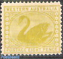 Australia, Western Australia 1905 8p, WM A-Crown, Stamp Out Of Set, Unused (hinged), Nature - Birds - Other & Unclassified