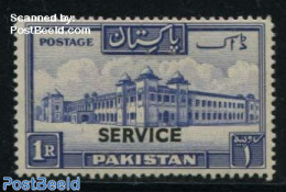 Pakistan 1953 On Service, 1R, Stamp Out Of Set, Mint NH - Pakistan