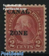 Canal Zone 1924 2c, Perf. 10, Stamp Out Of Set, Unused (hinged) - Other & Unclassified