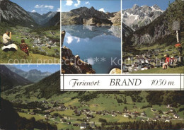 72235784 Brand Vorarlberg Panorama Mit Schesaplana Lunersee Und Els Spitzen Bran - Other & Unclassified