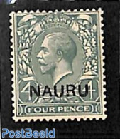 Nauru 1916 4p, Stamp Out Of Set, Mint NH - Other & Unclassified