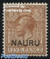 Nauru 1916 5p, Stamp Out Of Set, Mint NH - Otros & Sin Clasificación