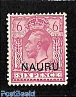 Nauru 1916 6p, Stamp Out Of Set, Mint NH - Autres & Non Classés