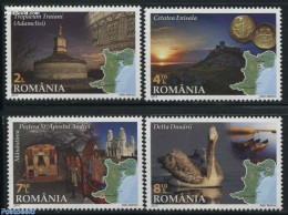 Romania 2015 Dobruja Region 4v, Mint NH, Nature - Religion - Transport - Various - Birds - Churches, Temples, Mosques,.. - Neufs