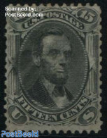 United States Of America 1861 15c Black, Grill, Used, Short Perfs Upper Right, Used Stamps - Usati