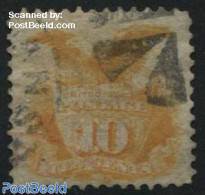 United States Of America 1869 10c Yelloworange, Used, Used Stamps, Nature - Birds - Usati