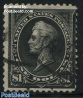 United States Of America 1894 1$ Black, Without WM, Type II (full Circles Around $1), Used Stamps - Usados