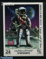 Yemen, Kingdom 1969 Moonlanding 1v, Imperforated, Mint NH, Transport - Space Exploration - Otros & Sin Clasificación