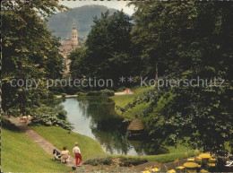 72235750 Baden-Baden Blick Vom Park Zur Stiftskirche Baden-Baden - Baden-Baden