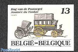 Belgium 1989 Stamp Day 1v, Imperforated, Mint NH, Transport - Stamp Day - Coaches - Neufs