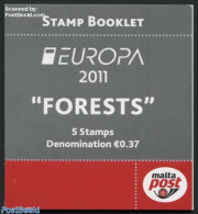 Malta 2011 Europa, Forests Booklet, Mint NH, History - Nature - Europa (cept) - Flowers & Plants - Malte