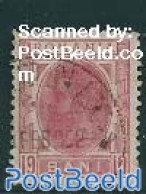 Romania 1900 10B, ERROR: Text 19 BANI 10, Used, Used Stamps, Various - Errors, Misprints, Plate Flaws - Special Items - Oblitérés