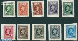 Romania 1926 Ferdinand I 10v Imperforated, Unused (hinged), Various - Special Items - Unused Stamps