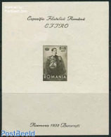 Romania 1932 Efiro Exposition S/s, Unused (hinged), History - Various - Kings & Queens (Royalty) - Philately - Uniforms - Neufs