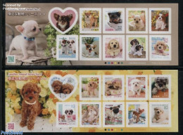 Japan 2015 Familiar Animal Series No.1 2x10v S-a In Foil Sheets, Mint NH, Nature - Dogs - Neufs