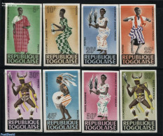 Togo 1966 Costumes & Dance 8v, Imperforated, Mint NH, Various - Costumes - Kostums