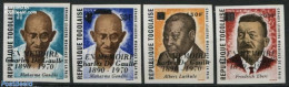 Togo 1971 De Gaulle 4v, Imperforated, Mint NH, History - Germans - Gandhi - Politicians - Mahatma Gandhi