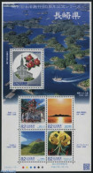 Japan 2015 Nagasaki Prefecture S/s, Mint NH, Nature - Religion - Sport - Transport - Various - Flowers & Plants - Chur.. - Neufs