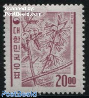 Korea, South 1963 20.00, Stamp Out Of Set, Mint NH, Nature - Flowers & Plants - Corea Del Sur