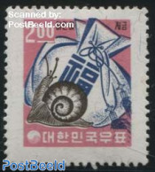 Korea, South 1964 2.00, Stamp Out Of Set, Mint NH, Nature - Various - Shells & Crustaceans - Banking And Insurance - Marine Life